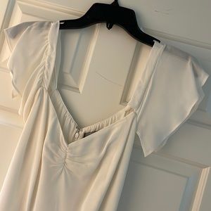 Reformation white dress size 6